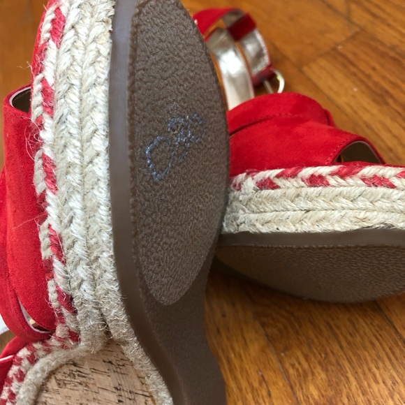 Nine West Red Heeled Sandals - Picture 4 of 4